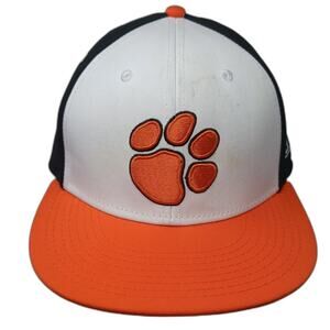 Clemson Fitted Baseball Cap Multicolor XL Embroidered Vented Holes The Game Pro
